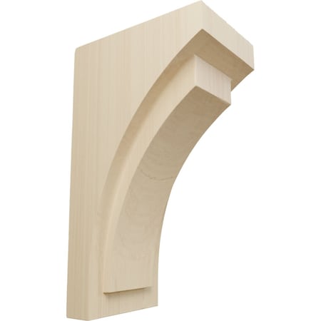 Ekena Millwork 4"W x 5 3/4"D x 10"H Medium Felix Wood Corbel, Rubberwood CORW04X05X10FERW